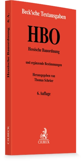Abbildung von Hessische Bauordnung: HBO | 6. Auflage | 2026 | beck-shop.de