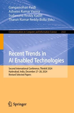 Abbildung von Paidi / Varma | Recent Trends in AI Enabled Technologies | 1. Auflage | 2025 | beck-shop.de