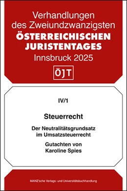 Abbildung von Spies | Steuerrecht Der Neutralitätsgrundsatz im Umsatzsteuerrecht | 1. Auflage | 2025 | beck-shop.de