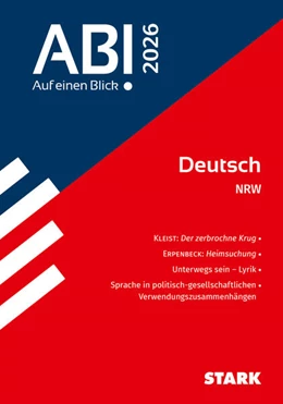 Abbildung von STARK Deutsch - Abi - Auf einen Blick! 2026 NRW | 1. Auflage | 2025 | beck-shop.de