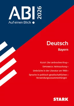 Abbildung von STARK Deutsch - Abi - Auf einen Blick! 2026 Bayern | 1. Auflage | 2025 | beck-shop.de