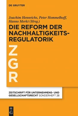 Abbildung von Hennrichs / Hommelhoff | Zur Revision der EU-Nachhaltigkeitsregulatorik | 1. Auflage | 2025 | beck-shop.de