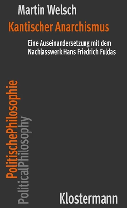 Abbildung von Welsch | Kantischer Anarchismus | 1. Auflage | 2025 | beck-shop.de
