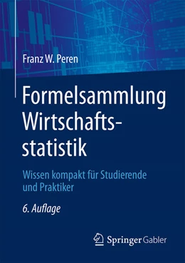 Abbildung von Peren | Formelsammlung Wirtschaftsstatistik | 6. Auflage | 2025 | beck-shop.de