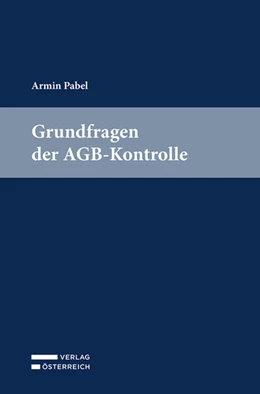 Abbildung von Pabel | Grundfragen der AGB-Kontrolle | 1. Auflage | 2025 | beck-shop.de