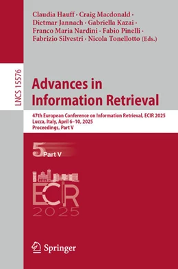 Abbildung von Hauff / Macdonald | Advances in Information Retrieval | 1. Auflage | 2025 | beck-shop.de
