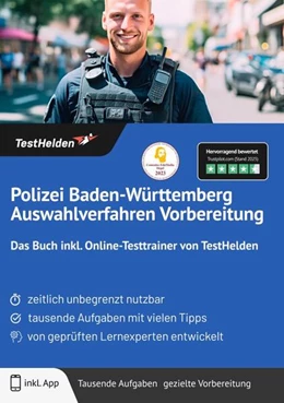 Abbildung von Wenk | Polizei Baden-Württemberg Auswahlverfahren Vorbereitung: Das Buch inkl. Online-Testtrainer von TestHelden | 1. Auflage | 2025 | beck-shop.de