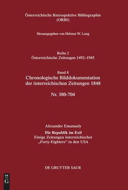 Abbildung von Lang | Chronologische Bilddokumentation der österreichischen Zeitungen 1848 | 1. Auflage | 2025 | beck-shop.de