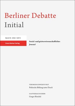 Abbildung von Berliner Debatte Initial 35 (2024) 3 | 1. Auflage | 2025 | beck-shop.de