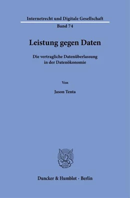 Abbildung von Tenta | Leistung gegen Daten | 1. Auflage | 2025 | beck-shop.de