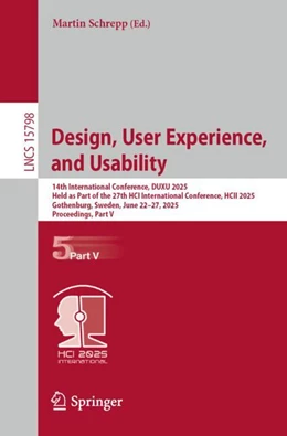 Abbildung von Schrepp | Design, User Experience, and Usability | 1. Auflage | 2025 | beck-shop.de