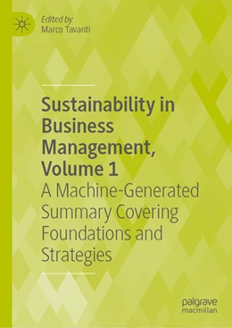 Abbildung von Tavanti | Sustainability in Business Management, Volume 1 | 1. Auflage | 2025 | beck-shop.de