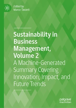 Abbildung von Tavanti | Sustainability in Business Management, Volume 2 | 1. Auflage | 2025 | beck-shop.de