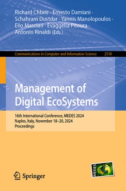 Abbildung von Chbeir / Damiani | Management of Digital EcoSystems | 1. Auflage | 2025 | beck-shop.de