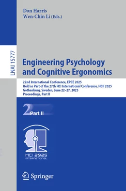 Abbildung von Harris / Li | Engineering Psychology and Cognitive Ergonomics | 1. Auflage | 2025 | beck-shop.de