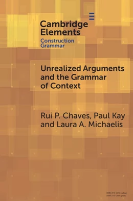 Abbildung von Chaves / Kay | Unrealized Arguments and the Grammar of Context | 1. Auflage | 2025 | beck-shop.de