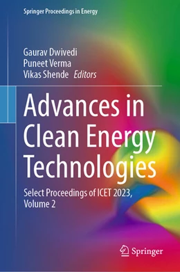 Abbildung von Dwivedi / Verma | Advances in Clean Energy Technologies | 1. Auflage | 2025 | beck-shop.de