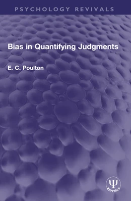 Abbildung von Poulton | Bias in Quantifying Judgments | 1. Auflage | 2025 | beck-shop.de