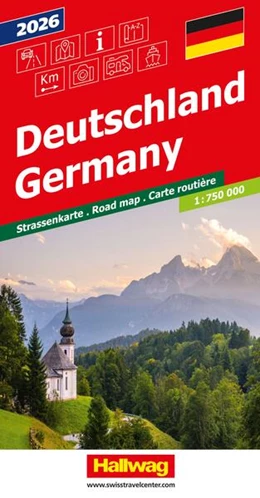 Abbildung von Hallwag Strassenkarte Deutschland 2026 1:750.000 | 9. Auflage | 2025 | beck-shop.de