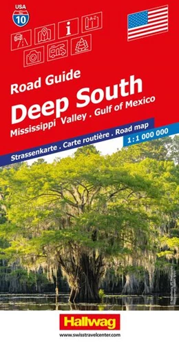 Abbildung von Hallwag Strassenkarte USA, Deep South 1:1 Mio. | 5. Auflage | 2025 | beck-shop.de