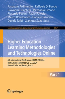 Abbildung von Ardimento / Di Fuccio | Higher Education Learning Methodologies and Technologies Online | 1. Auflage | 2025 | beck-shop.de