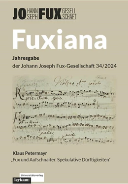 Abbildung von Petermayr | Fuxiana. Jahresgabe der Johann Joseph Fux-Gesellschaft 34/2024 | 1. Auflage | 2025 | beck-shop.de