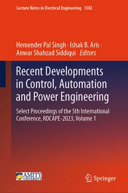 Abbildung von Singh / Aris | Recent Developments in Control, Automation and Power Engineering | 1. Auflage | 2025 | beck-shop.de