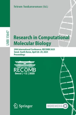 Abbildung von Sankararaman | Research in Computational Molecular Biology | 1. Auflage | 2025 | beck-shop.de