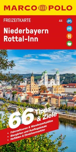 Abbildung von MARCO POLO Freizeitkarte 44 Niederbayern, Rottal-Inn 1:130.000 | 3. Auflage | 2025 | beck-shop.de