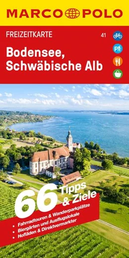Abbildung von MARCO POLO Freizeitkarte 41 Bodensee, Schwäbische Alb 1:100.000 | 4. Auflage | 2025 | beck-shop.de