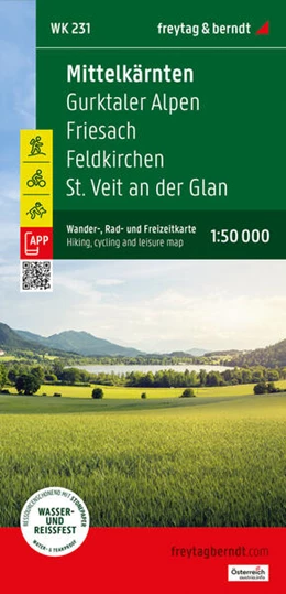 Abbildung von Freytag & Berndt | Mittelkärnten, Wander-, Rad- und Freizeitkarte 1:50.000, freytag & berndt, WK 231 | 1. Auflage | 2025 | beck-shop.de