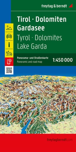 Abbildung von Freytag & Berndt | Tirol - Dolomiten - Gardasee - Panorama, Straßenkarte 1:450.000, freytag & berndt | 1. Auflage | 2025 | beck-shop.de