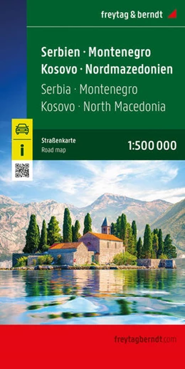 Abbildung von Freytag & Berndt | Serbien - Montenegro - Kosovo - Nordmazedonien, Straßenkarte 1:500.000, freytag & berndt | 1. Auflage | 2025 | beck-shop.de