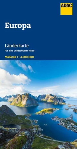 Abbildung von ADAC Länderkarte Europa 1:4,5 Mio. | 5. Auflage | 2025 | beck-shop.de
