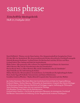 Abbildung von Scheit / Redaktion sans phrase | sans phrase | 1. Auflage | 2025 | beck-shop.de