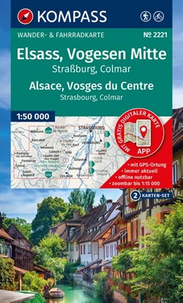 Abbildung von KOMPASS Wanderkarten-Set 2221 Elsass, Vogesen Mitte, Alsace, Vosges du Centre (2 Karten) 1:50.000 | 3. Auflage | 2025 | beck-shop.de
