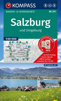 Abbildung von KOMPASS Wanderkarten-Set 291 Salzburg und Umgebung (2 Karten) 1:50.000 | 2. Auflage | 2025 | beck-shop.de