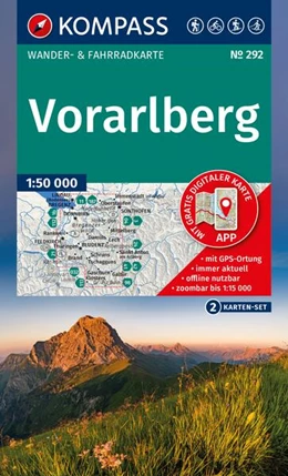 Abbildung von KOMPASS Wanderkarten-Set 292 Vorarlberg (2 Karten) 1:50.000 | 2. Auflage | 2025 | beck-shop.de