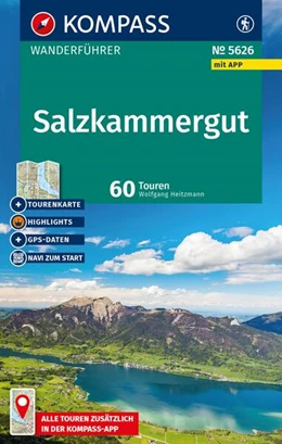 Abbildung von Heitzmann | KOMPASS Wanderführer Salzkammergut, 60 Touren mit Extra-Tourenkarte | 2. Auflage | 2025 | beck-shop.de