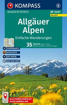Abbildung von Theil / Schäfer | KOMPASS Wanderführer Allgäuer Alpen, einfache Wanderungen, 35 Touren mit Extra-Tourenkarte | 1. Auflage | 2025 | beck-shop.de