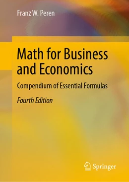 Abbildung von Peren | Math for Business and Economics | 4. Auflage | 2025 | beck-shop.de