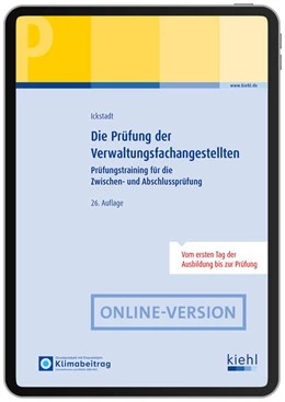 Abbildung von Ickstadt | Die Prüfung der Verwaltungsfachangestellten | 26. Auflage | 2025 | beck-shop.de