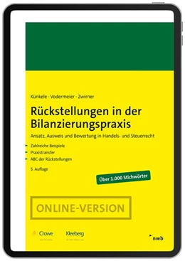 Abbildung von Künkele / Vodermeier | Rückstellungen in der Bilanzierungspraxis | 5. Auflage | 2025 | beck-shop.de