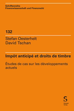 Abbildung von Tschan | Impôt anticipé et droits de timbre | 1. Auflage | 2025 | 132 | beck-shop.de