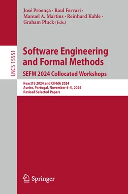 Abbildung von Proença / Fervari | Software Engineering and Formal Methods. SEFM 2024 Collocated Workshops | 1. Auflage | 2025 | beck-shop.de