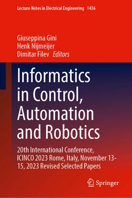 Abbildung von Gini / Nijmeijer | Informatics in Control, Automation and Robotics | 1. Auflage | 2025 | beck-shop.de