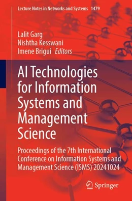 Abbildung von Garg / Kesswani | AI Technologies for Information Systems and Management Science | 1. Auflage | 2025 | beck-shop.de