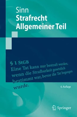 Abbildung von Sinn | Strafrecht Allgemeiner Teil | 6. Auflage | 2025 | beck-shop.de