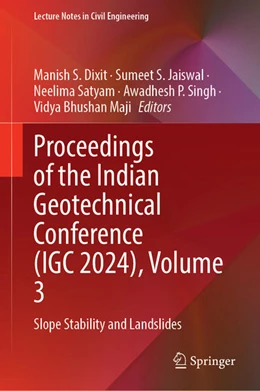 Abbildung von Dixit / Jaiswal | Proceedings of the Indian Geotechnical Conference (IGC 2024), Volume 3 | 1. Auflage | 2025 | beck-shop.de