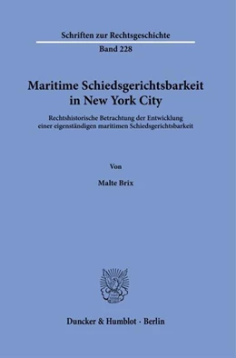 Abbildung von Brix | Maritime Schiedsgerichtsbarkeit in New York City | 1. Auflage | 2025 | beck-shop.de